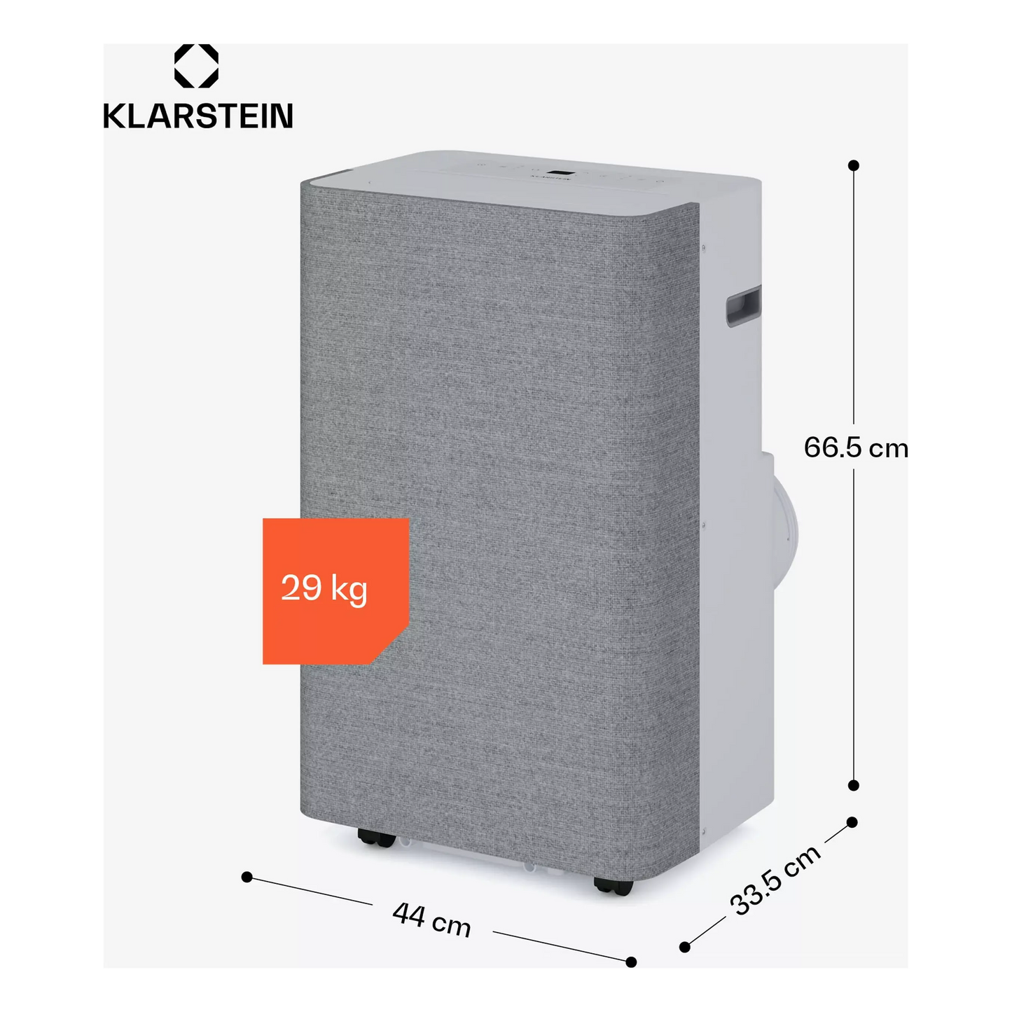 Climatiseur KLARSTEIN AireLux 14k BTU 30m² Smart 390m³/h Gris