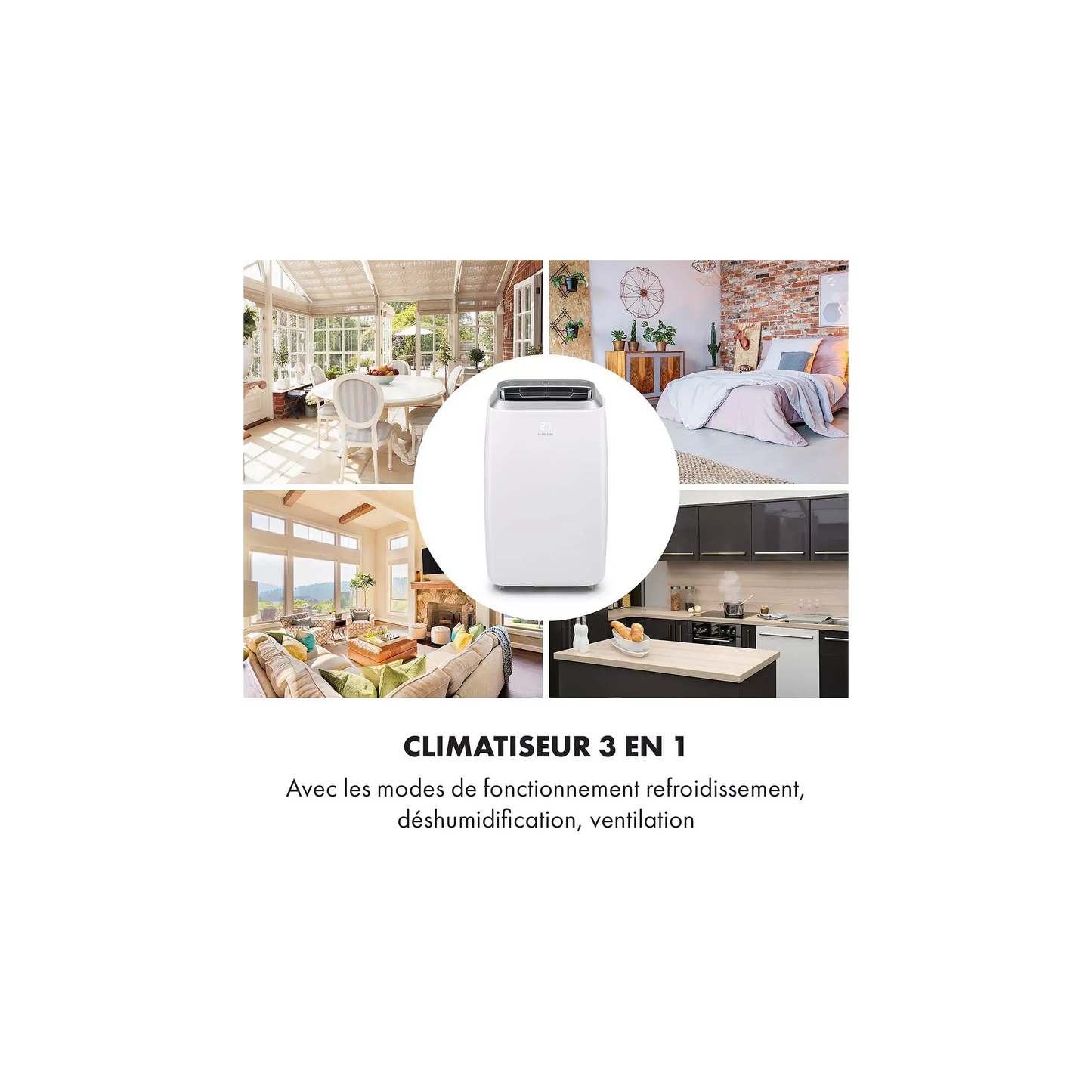 Climatiseur KLARSTEIN Iceblock Prosmart 12 - Blanc