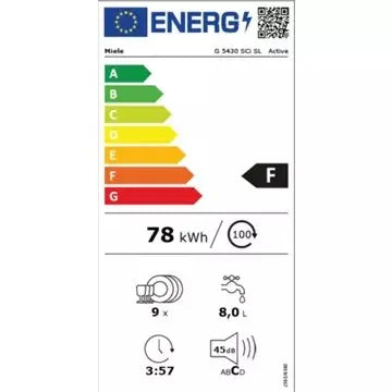 Lave vaisselle encastrable MIELE G 5430 SCi SL BB