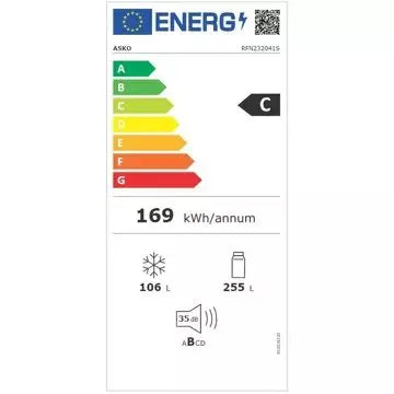 Réfrigérateur combiné ASKO RFN232041S