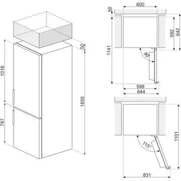 Réfrigérateur combiné SMEG RC18WDNE