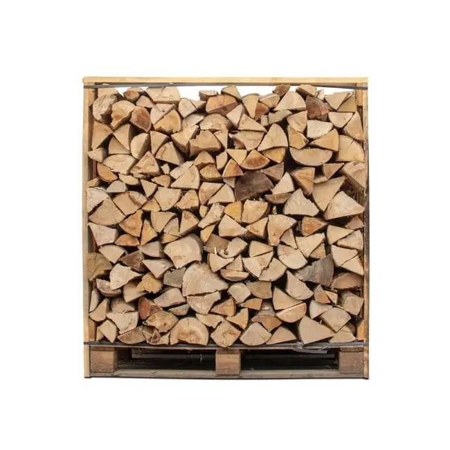 Box 1,50 stères de 30cm bois de chauffage - palette de bois coupé fendu de 1,05m3 chêne / hêtre / Châtaigniers DUMANOIR