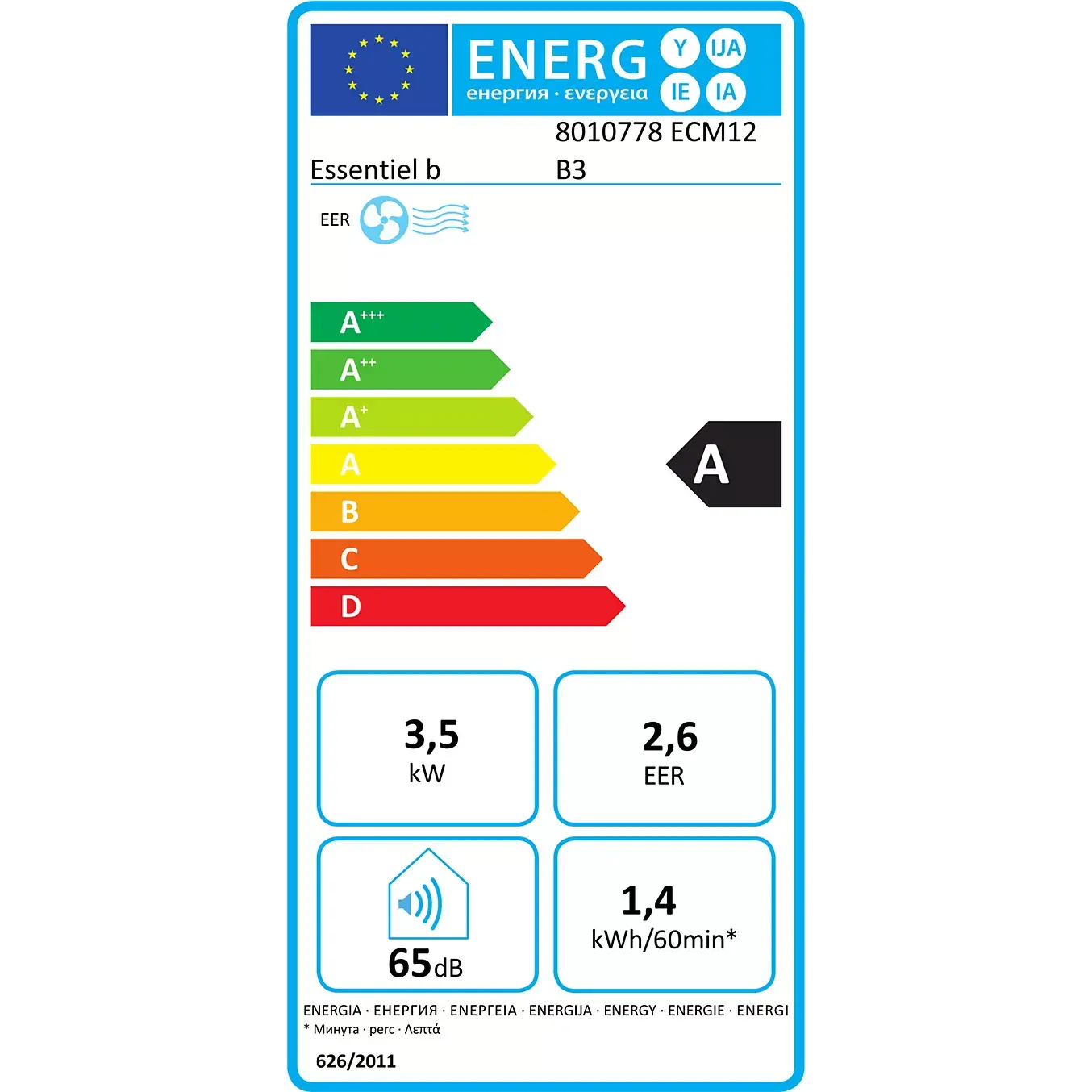 Climatiseur ESSENTIELB ECM12 B3
