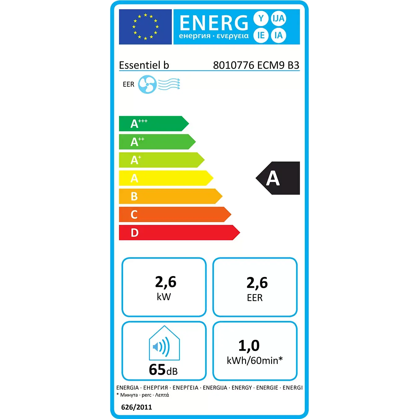 Climatiseur ESSENTIELB ECM9 B3