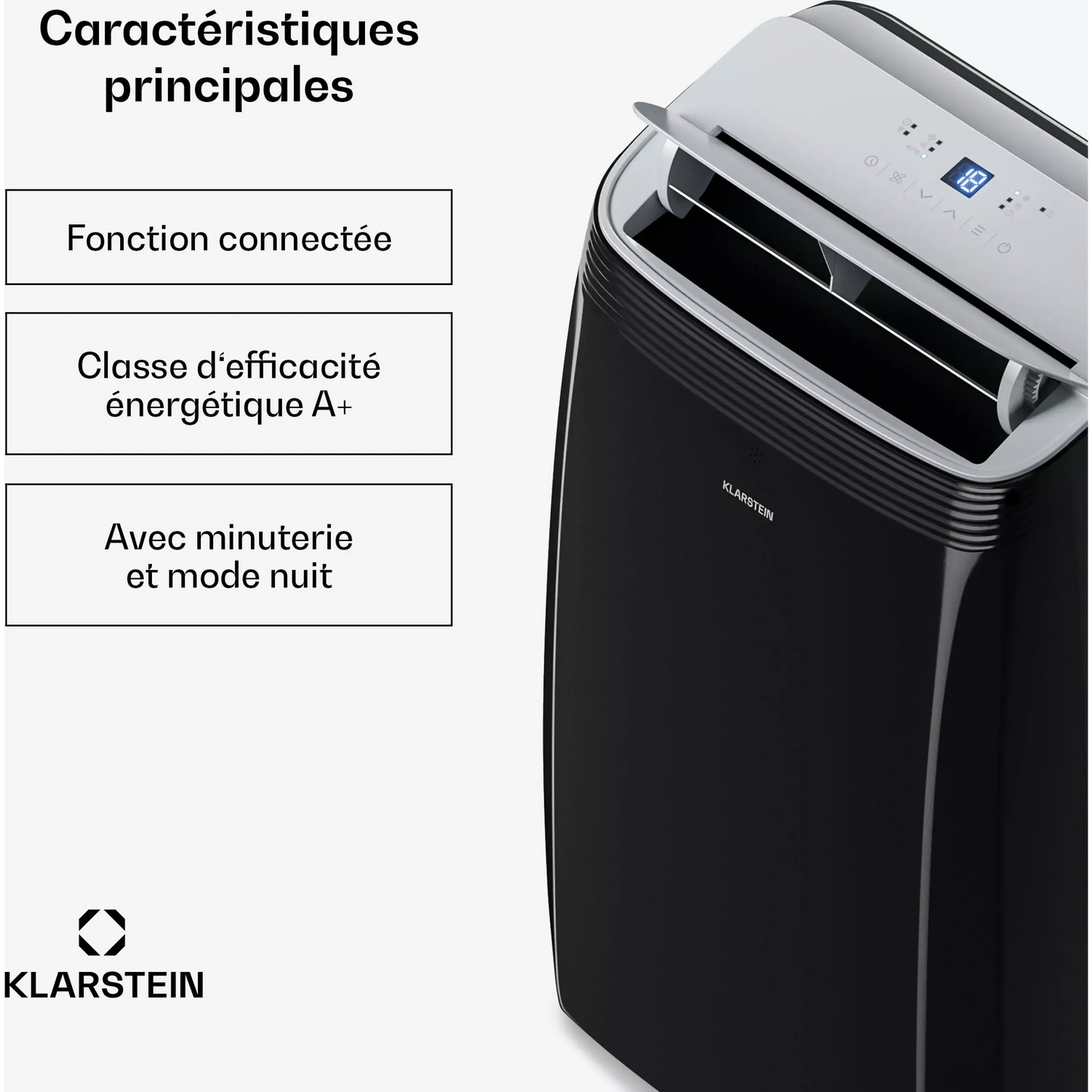 Climatiseur KLARSTEIN Grandbreeze 12000 BTU 42 cm 56 m² CEE A+