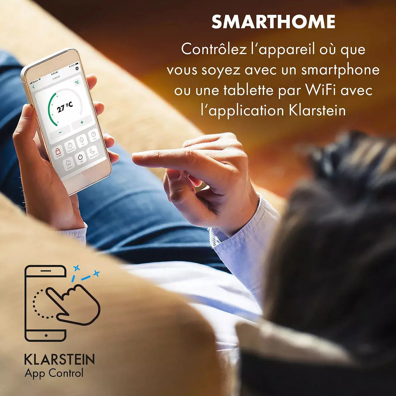 Climatiseur KLARSTEIN Iceblock Prosmart 12 - Blanc
