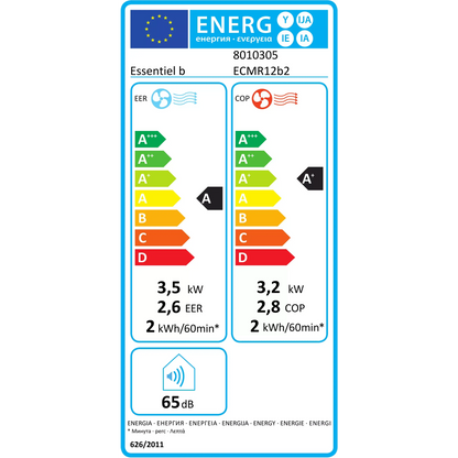 Climatiseur réversible ESSENTIELB ECMR12b R290