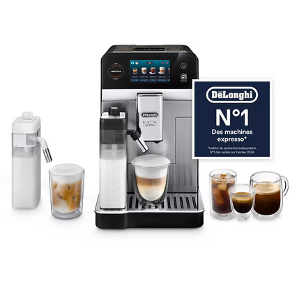 Expresso Broyeur DELONGHI Eletta Ultra ECAM470.85.MB Technologie Silent