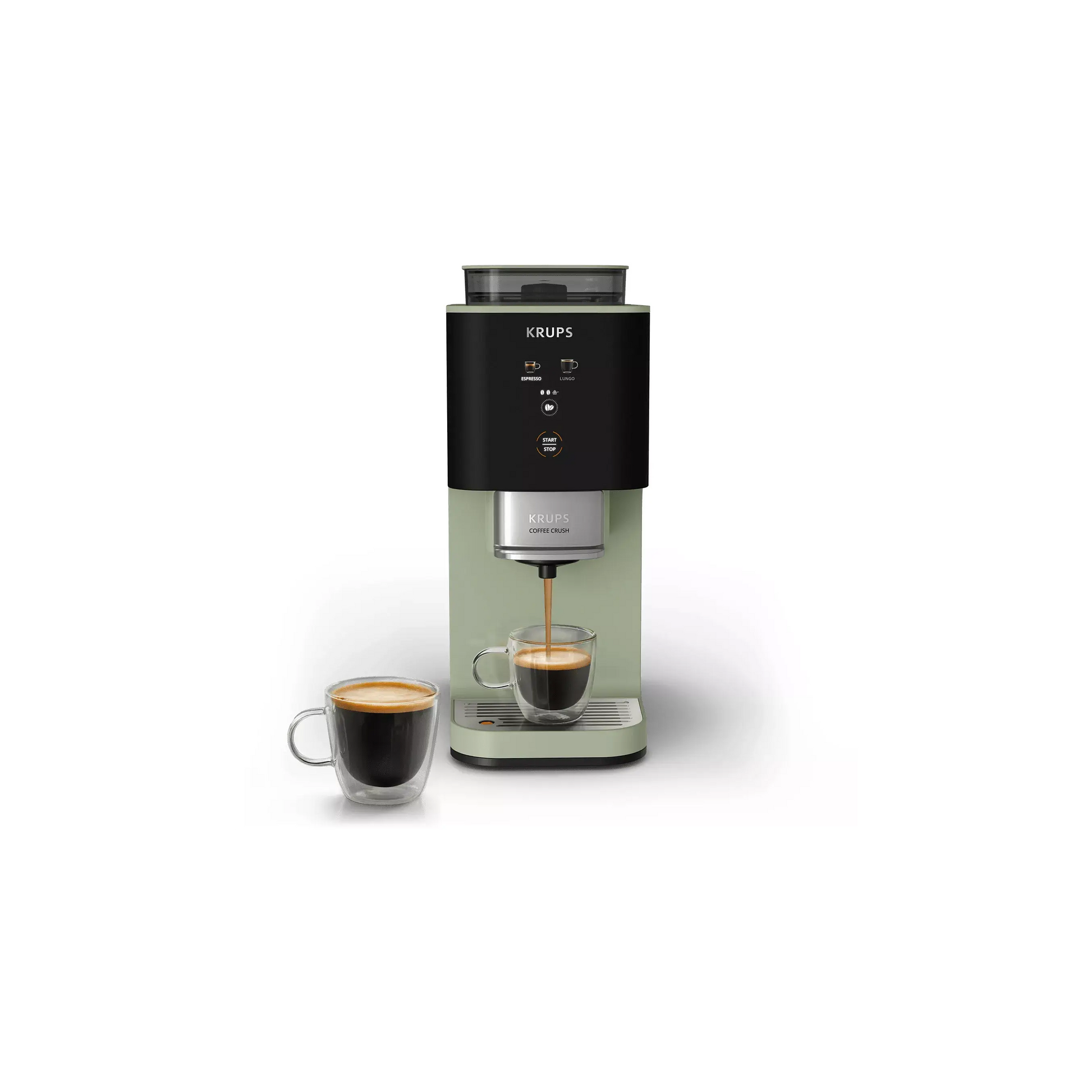 Expresso Broyeur KRUPS Coffee Crush, Machine à café à grains, ultra compacte SA401LE0 DUMANOIR