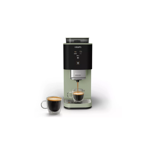 Expresso Broyeur KRUPS Coffee Crush, Machine à café à grains, ultra compacte SA401LE0 DUMANOIR
