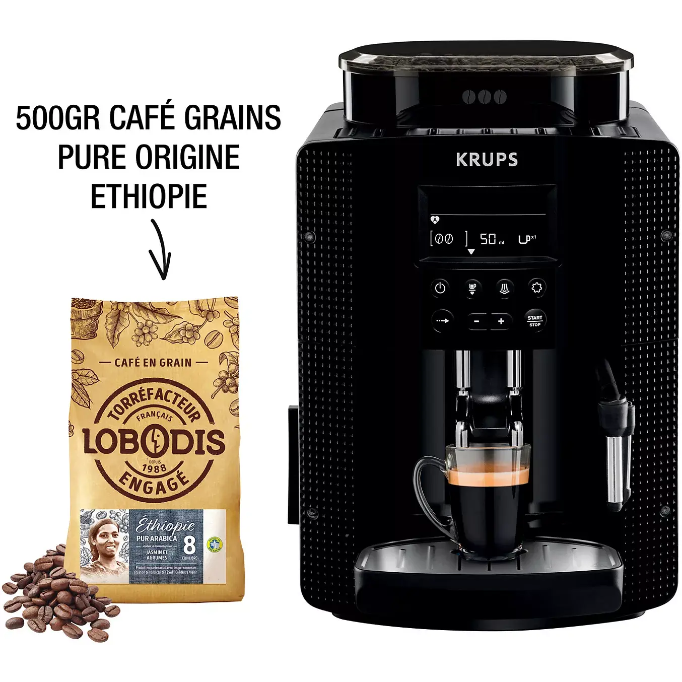 Expresso Broyeur KRUPS YY5569FD DUMANOIR