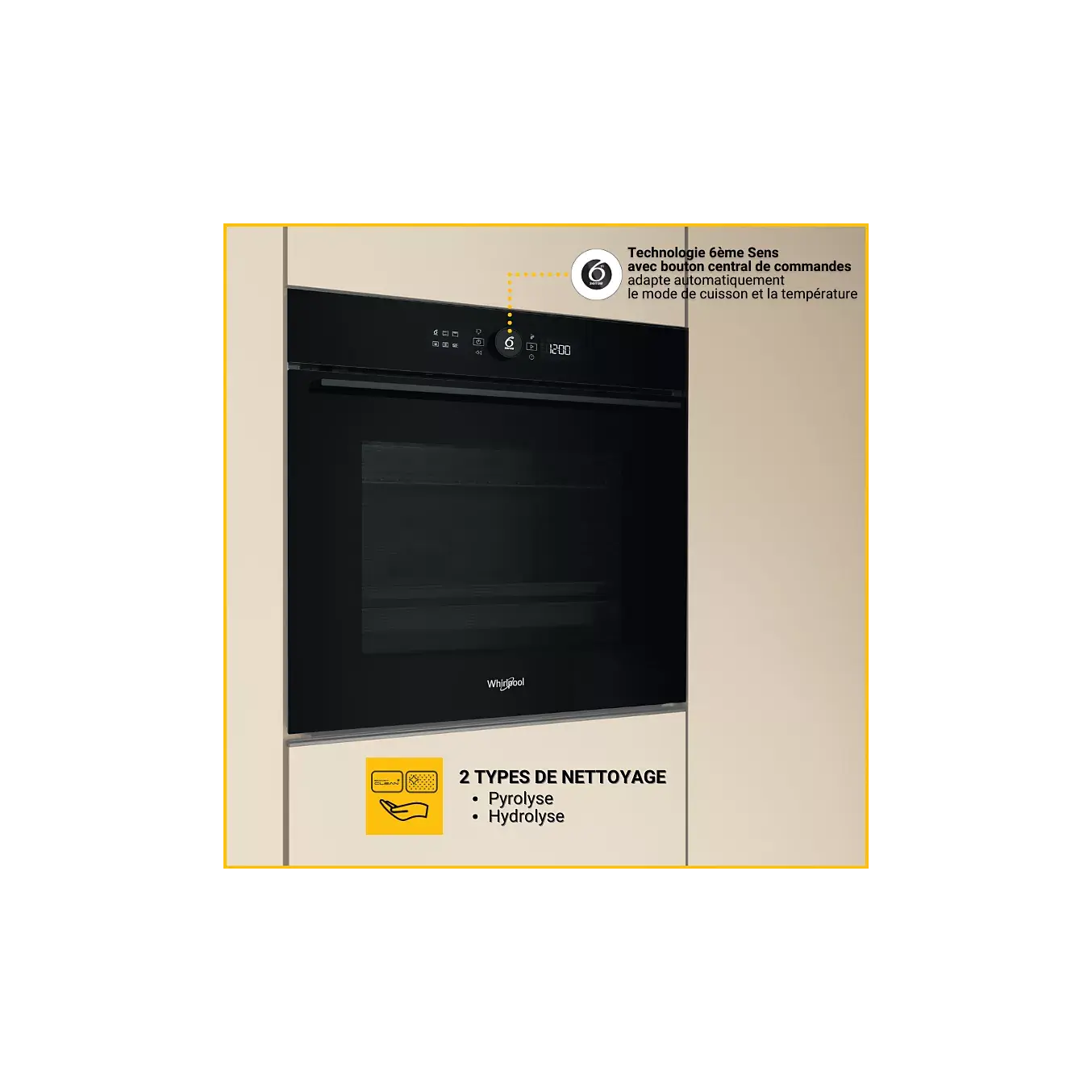 Four encastrable fonction vapeur WHIRLPOOL WK5BAFS81PM1S DUMANOIR