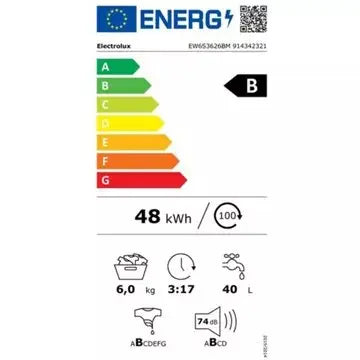 Lave linge compact ELECTROLUX	EW6S3626BM