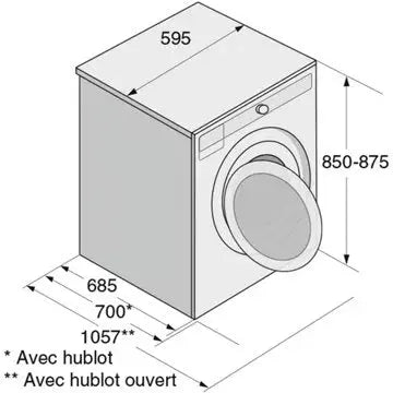 Lave linge hublot 	ASKO W4114C.W/3