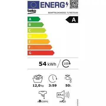 Lave linge hublot 	BEKO B5WFT81243WDOS