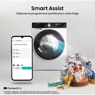 Lave linge hublot 							HISENSE				WF3S8043BW3