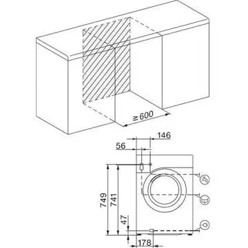 Lave linge hublot 	MIELE	WCH 870 WCS
