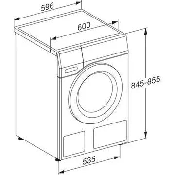 Lave linge hublot 	MIELE	WCH 870 WCS