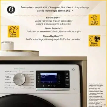 Lave linge hublot 	WHIRLPOOL	W7X89BSILENCEFR