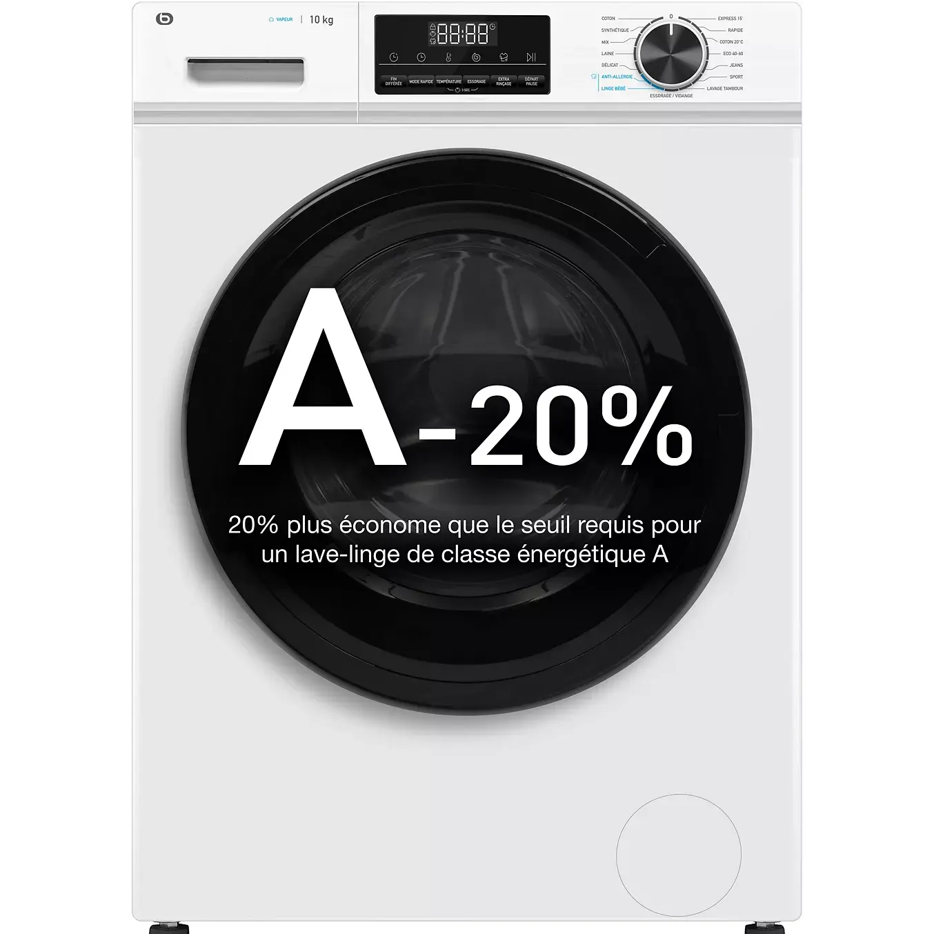 Lave linge hublot ESSENTIELB ELF1014-5b