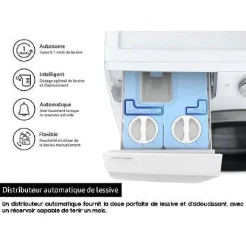 Lave linge hublot SAMSUNG WW90CGC04DAH Bespoke AI
