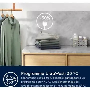 Lave linge hublot  encastrable ELECTROLUX	EW8F3814BI