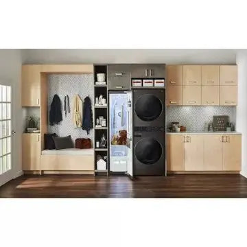 Lave linge séchant hublot 	LG	F761TOWERB Washtower