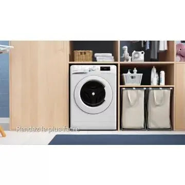 Lave linge séchant hublot  INDESIT BDE96435WKVFR