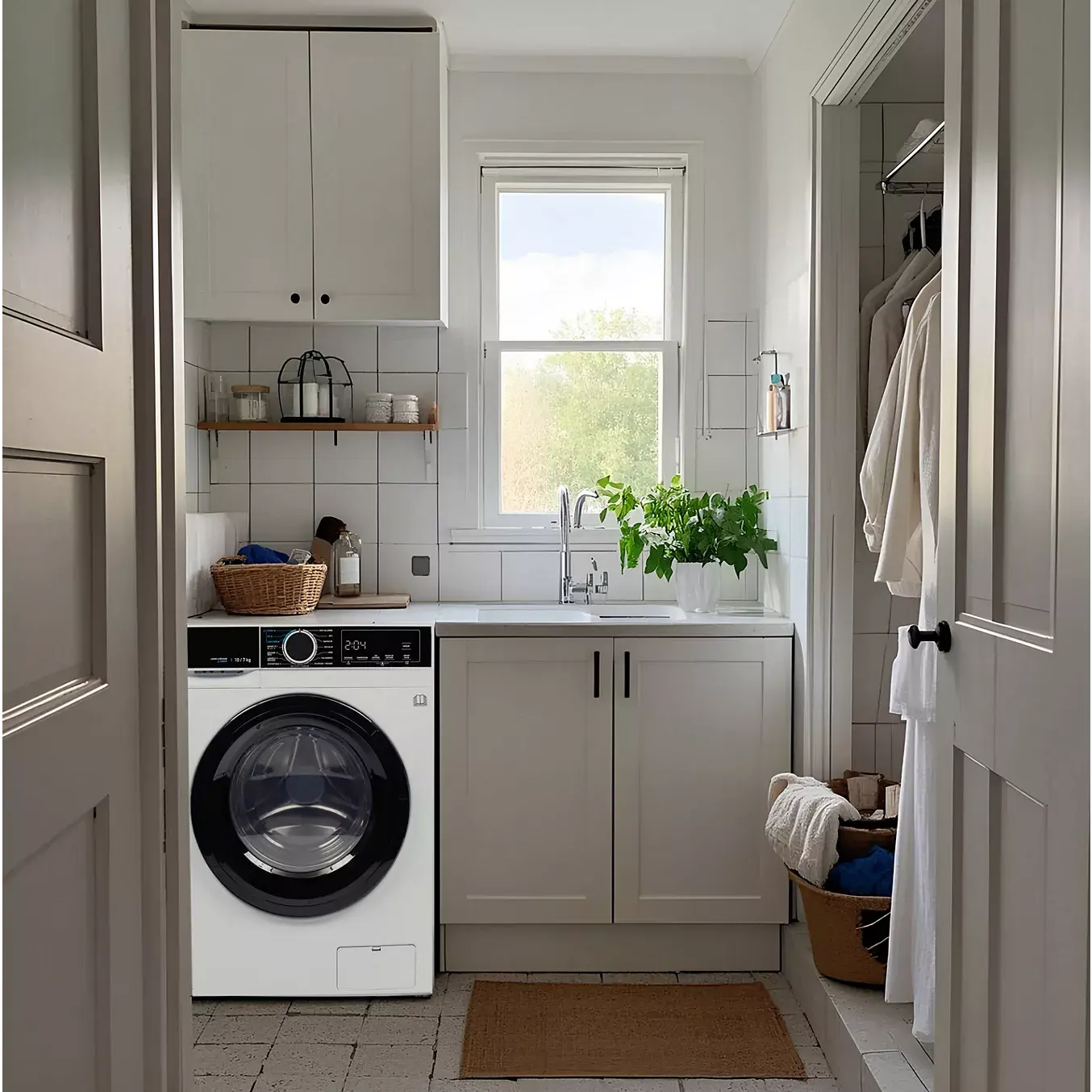 Lave linge séchant hublot ESSENTIELB ELS107-1b