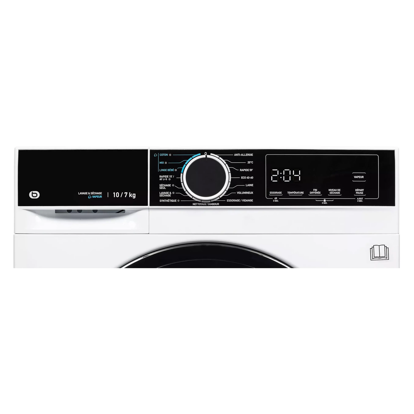 Lave linge séchant hublot ESSENTIELB ELS107-1b