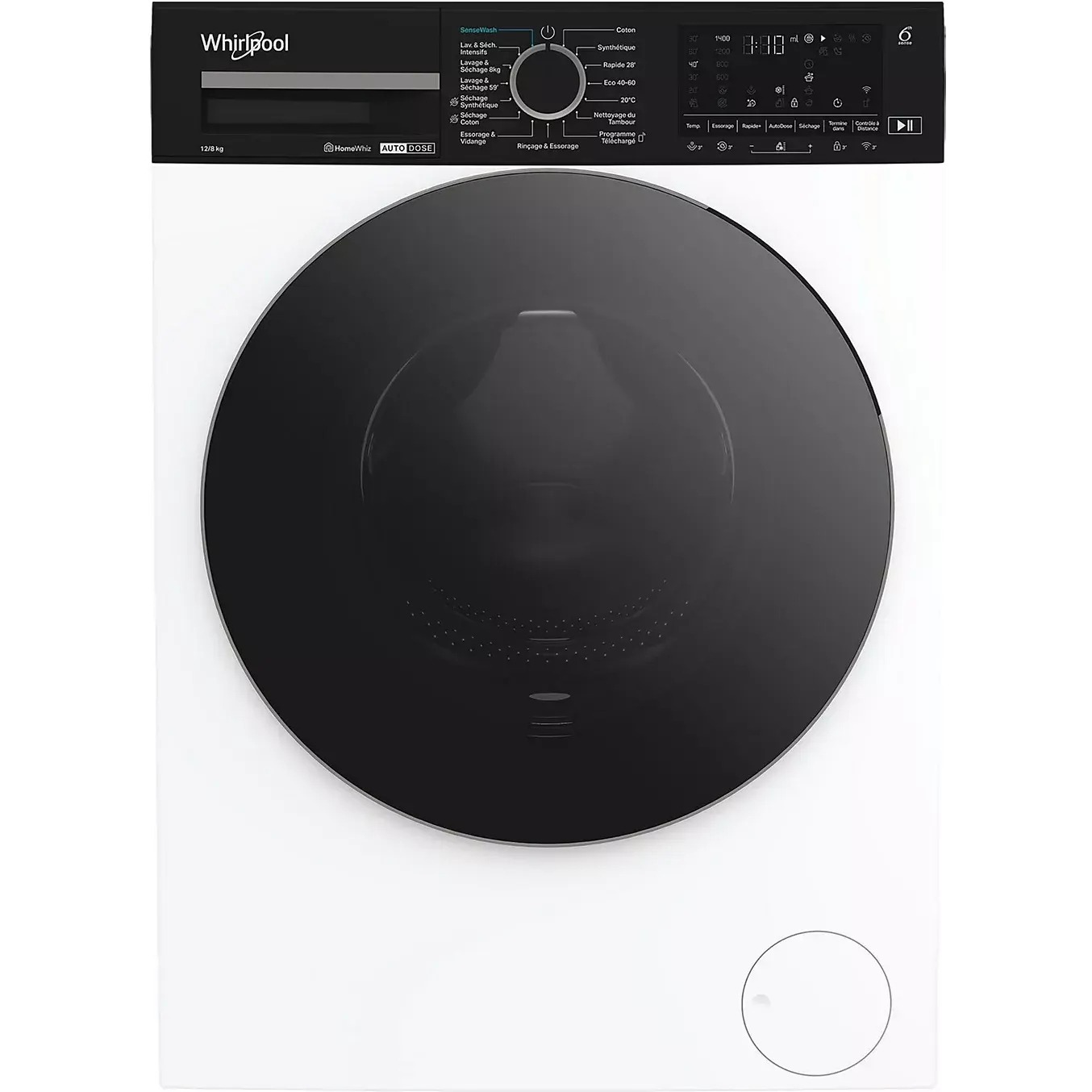Lave linge séchant hublot WHIRLPOOL WPD2836WADSFR