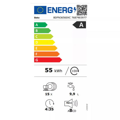 Lave vaisselle 60 cm BEKO BDFN36560XC CornerIntense DAVY ELECTROMENAGER