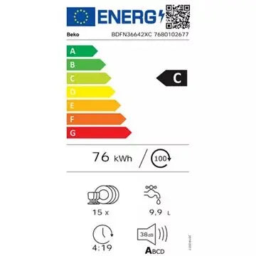 Lave vaisselle 60 cm BEKO BDFN36642XC