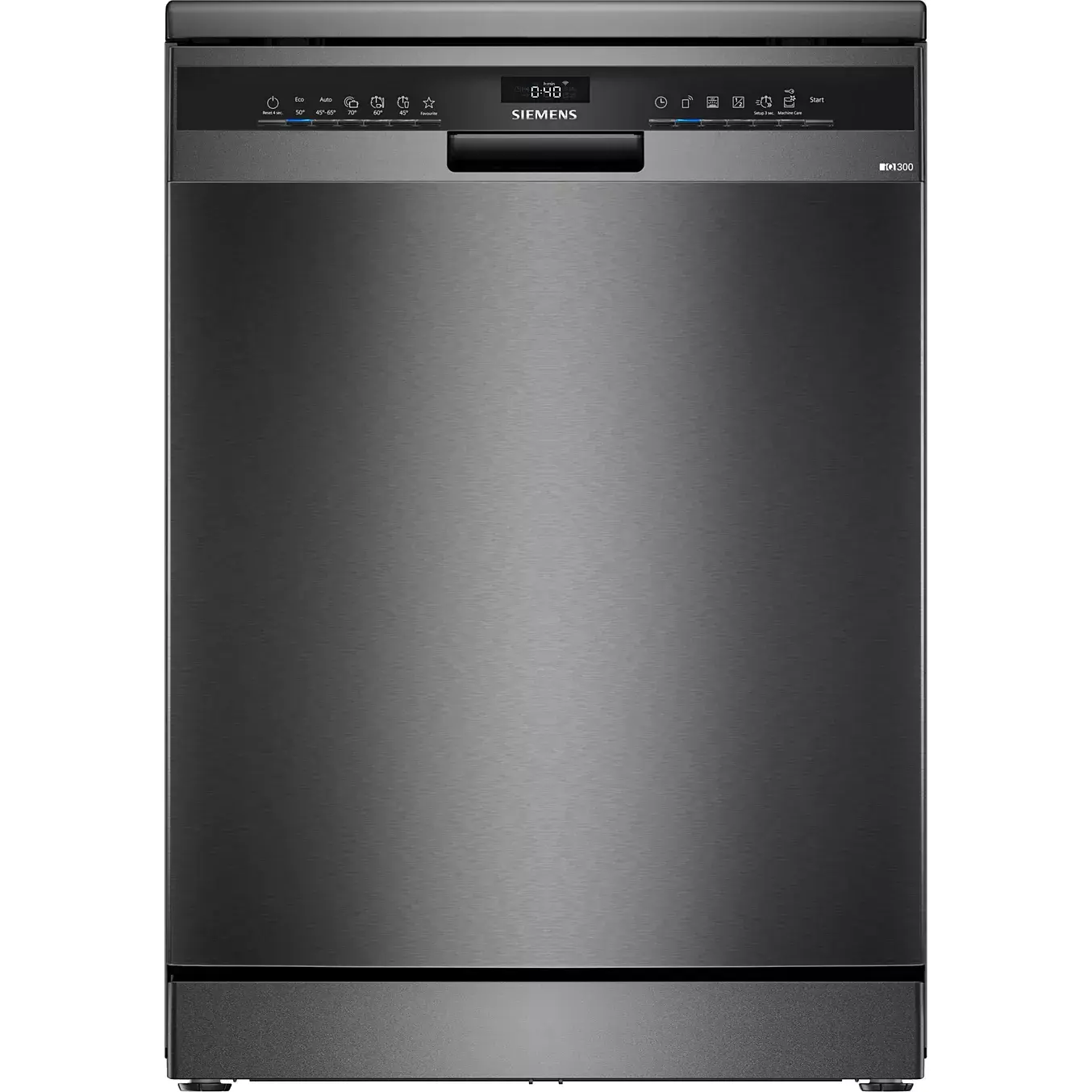 Lave vaisselle 60 cm SIEMENS SN23EC22AE, varioSpeed Plus, Acier brossé noir DUMANOIR