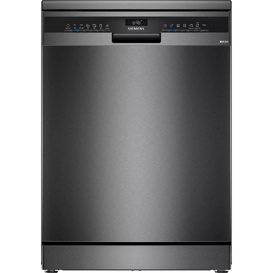 Lave vaisselle 60 cm SIEMENS SN23EC22AE, varioSpeed Plus, Acier brossé noir DUMANOIR