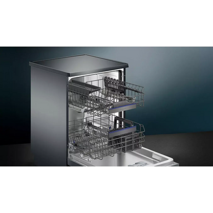 Lave vaisselle 60 cm SIEMENS SN23EC22AE, varioSpeed Plus, Acier brossé noir DUMANOIR
