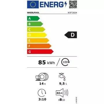 Lave vaisselle 60 cm WHIRLPOOL	W3FD634 6ème Sens