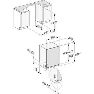 Lave vaisselle encastrable 	MIELE	G 5152 SCVi