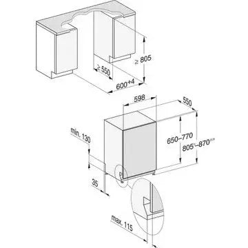 Lave vaisselle encastrable 	MIELE	G 5152 SCVi