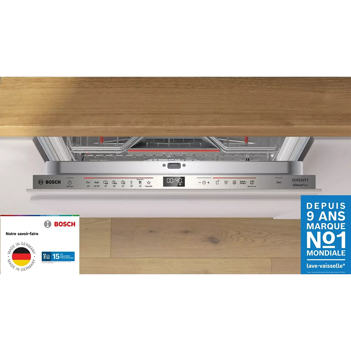 Lave vaisselle encastrable BOSCH SMV6ECX12F, SERENITY, Série 6, Silence Plus ELECTROMENAGER WORLD