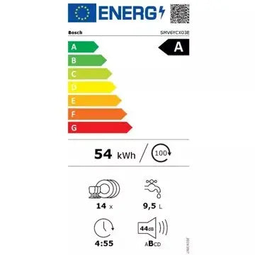 Lave vaisselle encastrable  BOSCH	SMV6YCX03E Serenity  Zeolith