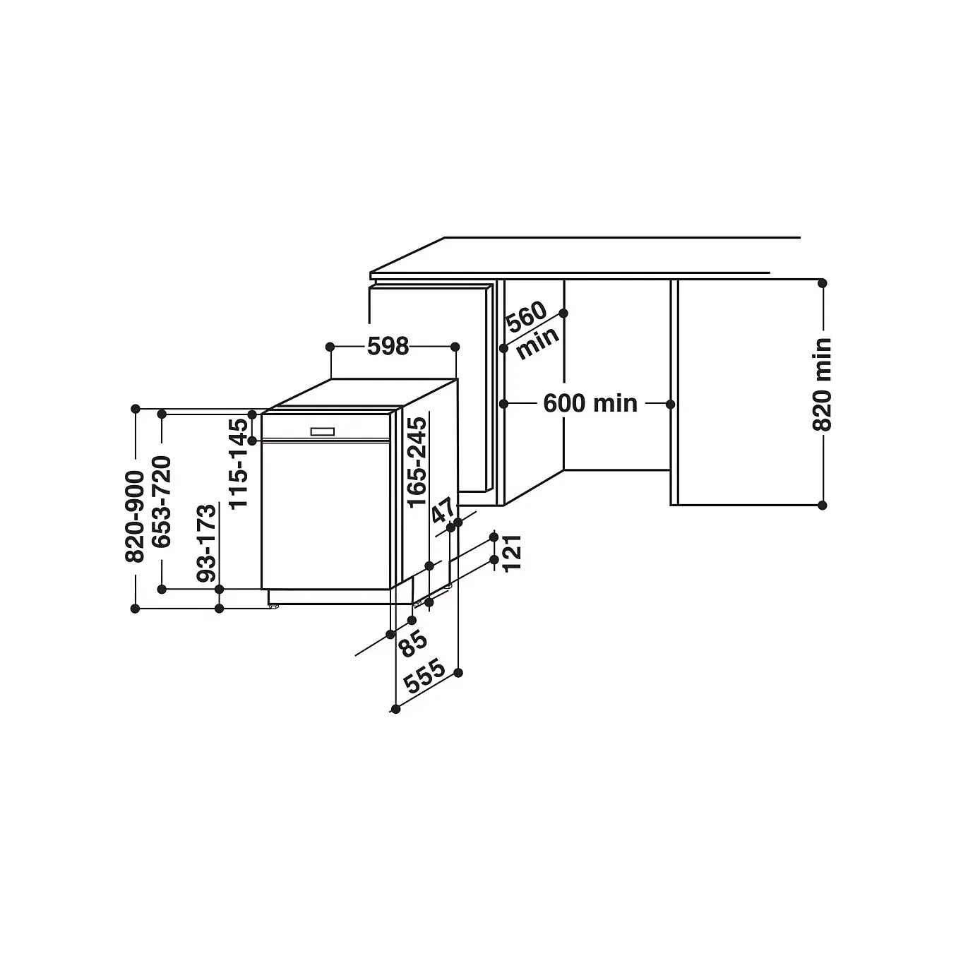 Lave vaisselle encastrable WHIRLPOOL WBC3C26X ELECTROMENAGER WORLD