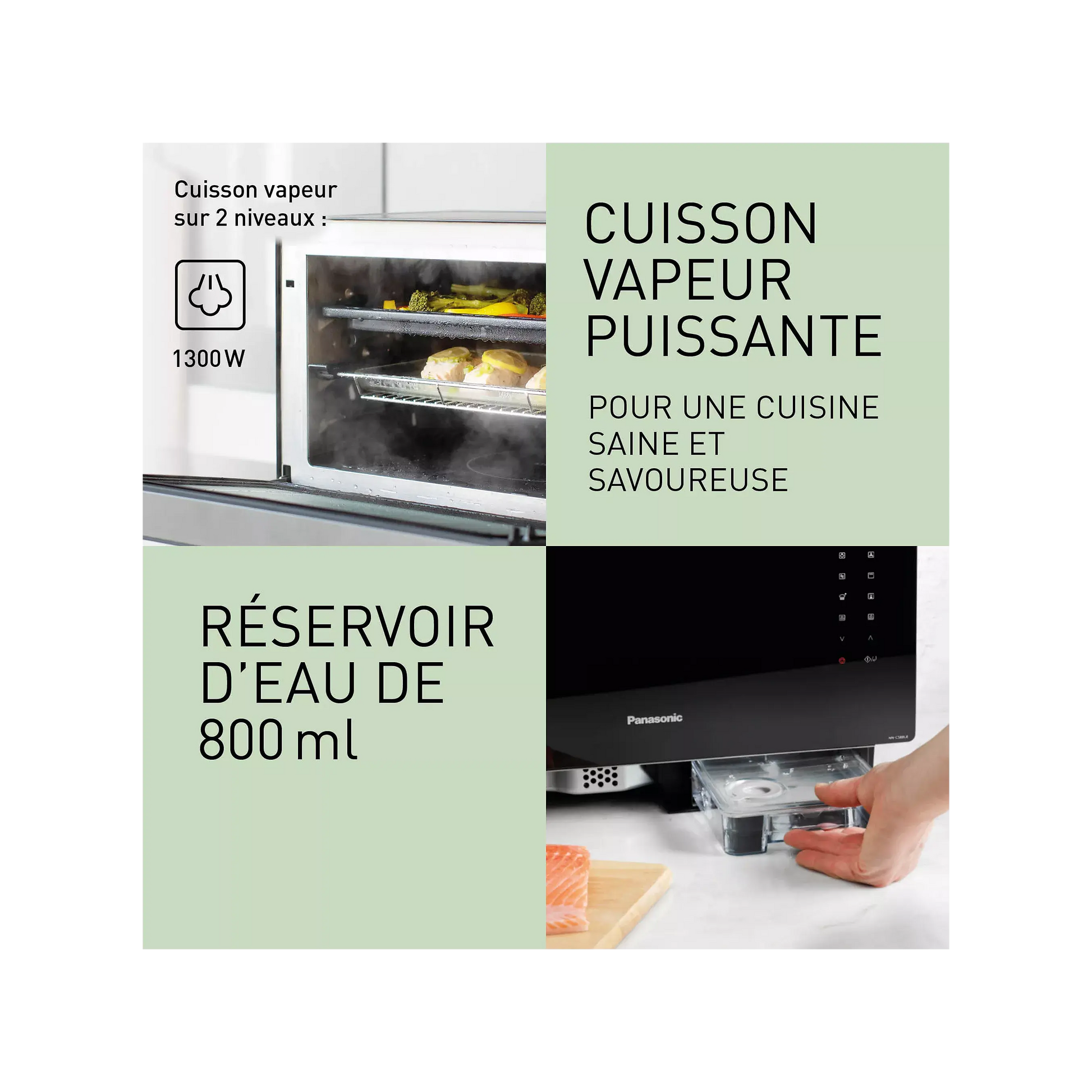 Micro ondes combiné PANASONIC NN-CS88LBEPG DUMANOIR