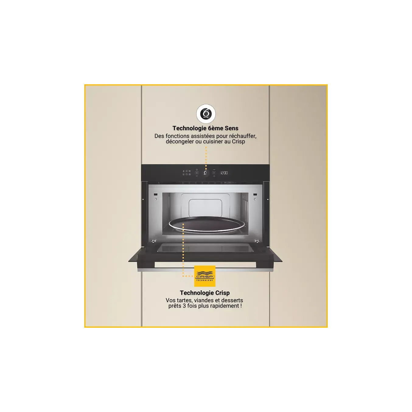 Micro ondes encastrable WHIRLPOOL WMD54MXF DUMANOIR