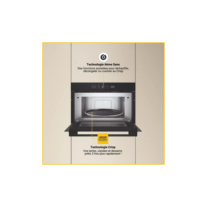 Micro ondes grill encastrable WHIRLPOOL WMD54MBF DUMANOIR