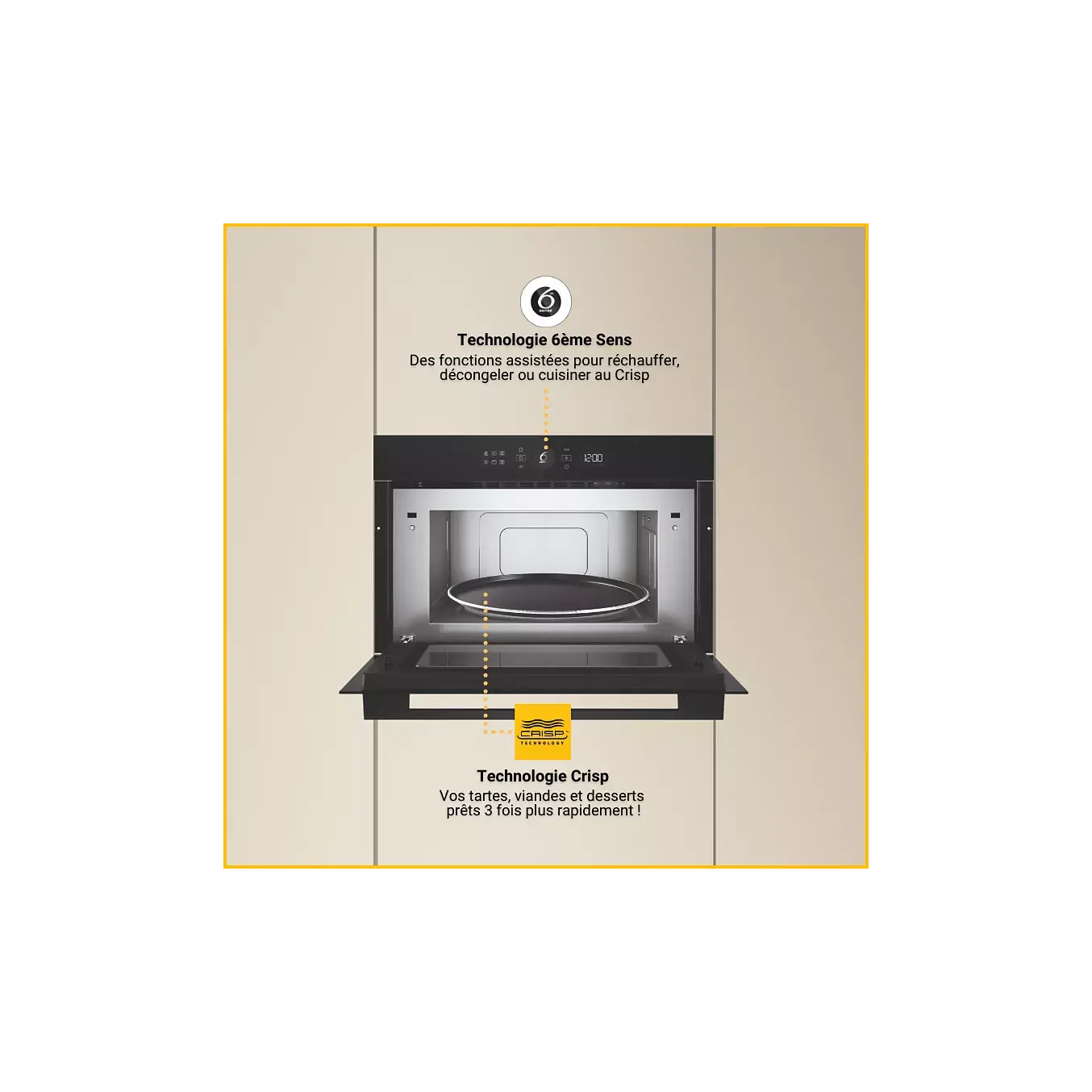 Micro ondes grill encastrable WHIRLPOOL WMD54MBF DUMANOIR