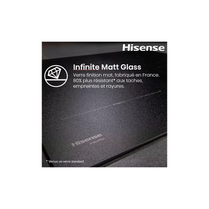 Plaque induction HISENSE HI6443SRWF InfiniteMattGlass ELECTROMENAGER WORLD