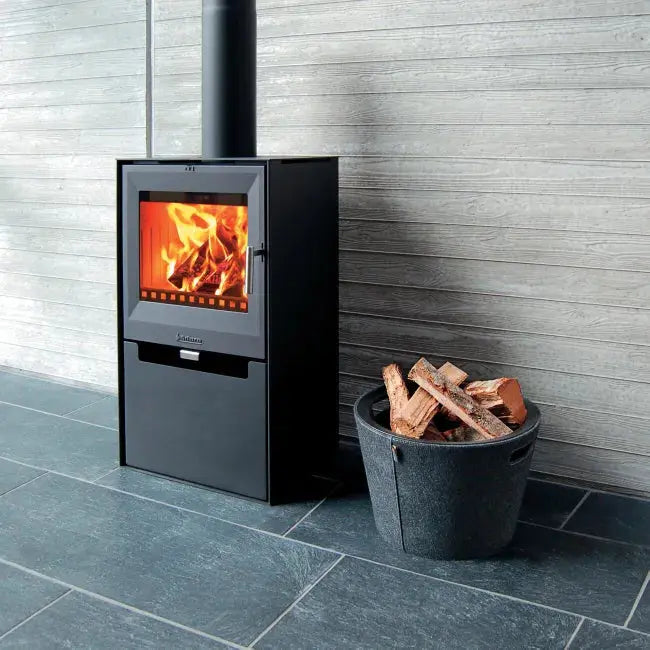 Poêle à bois ADURO 14 noir, 6.5 kW DUMANOIR