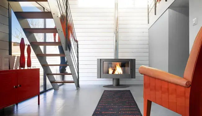 Poêle à bois INVICTA Antaya anthracite, 12 kW DUMANOIR