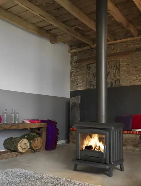 Poêle à bois INVICTA Norik anthracite, 6 kW DUMANOIR